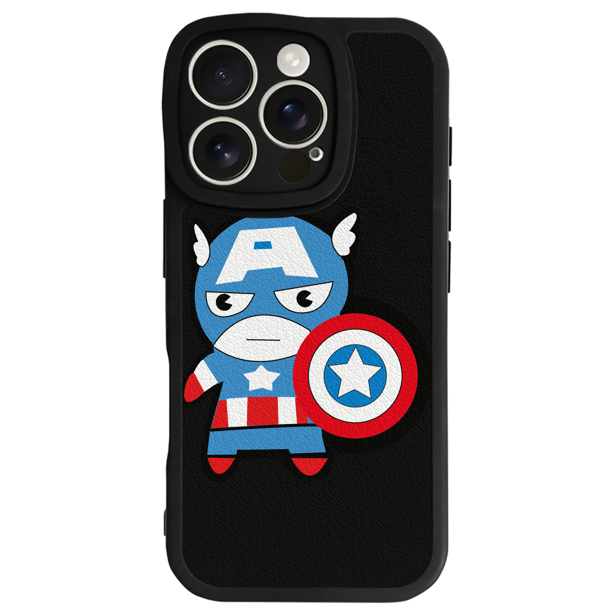 （画像用） アベンジャーズ The Avengers 【iPhone 16シリーズ対応】シリコンスマホケース（レザー調） 材質：シリコン